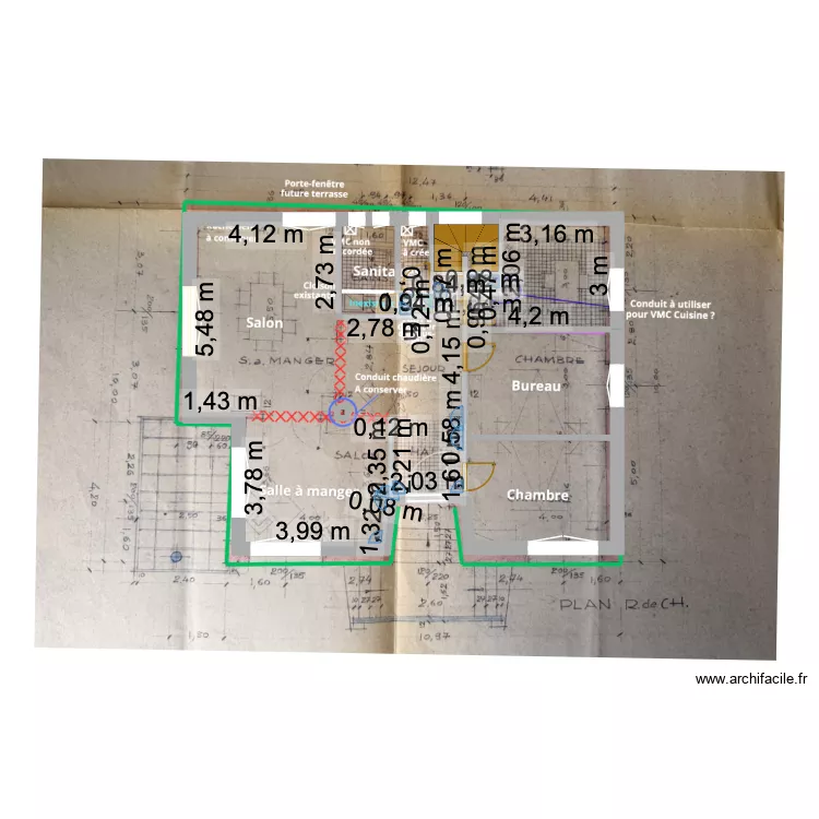 Wittelsheim. Plan de 8  et 99 m²