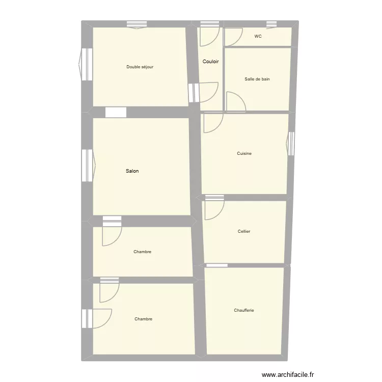 Roux et Colin. Plan de 8  et 77 m²