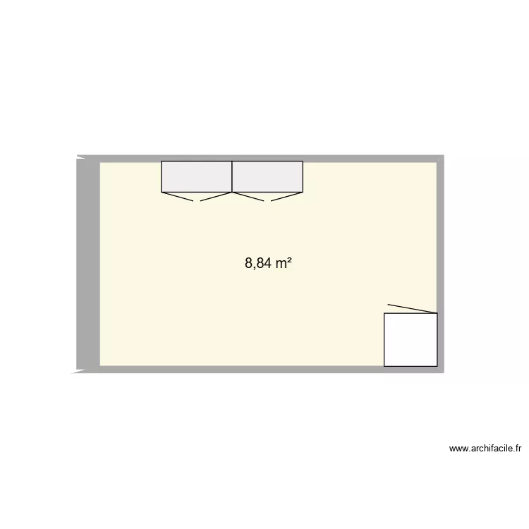 Delaunay cuisine. Plan de 1 et 9 m² Delaunay cuisine. Plan de 1 et 9 m²