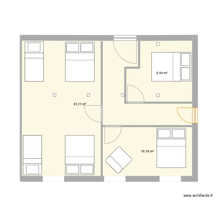 dortoir perle. Plan de 3 et 52 m² dortoir perle. Plan de 3 et 52 m²