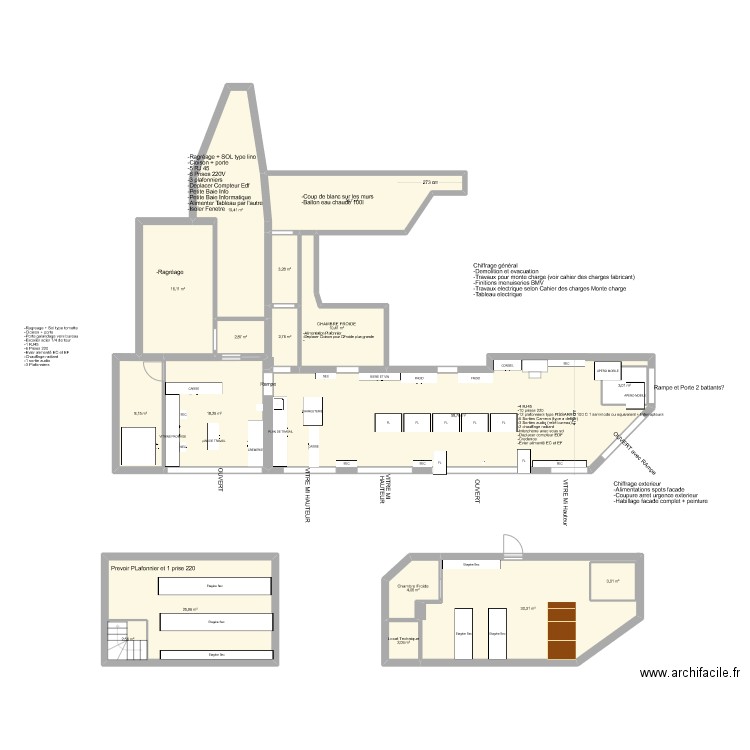 BECON 3. Plan de 17 pièces et 235 m2