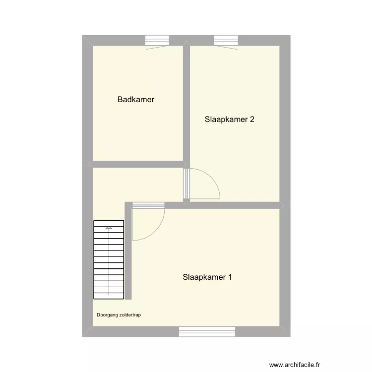 Oudenaardsesteenweg 187 bovenverdieping. Plan de Oudenaardsesteenweg 187 bovenverdieping. Plan de