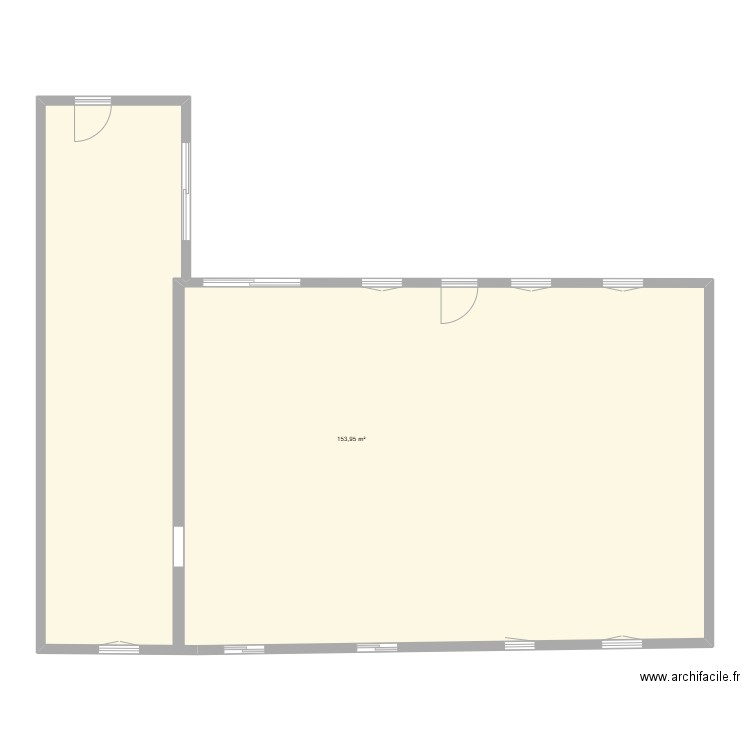 plan masse. Plan de 1 pièce et 154 m2