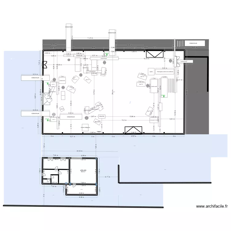 ucopac 13. Plan de 4  et 1157 m²