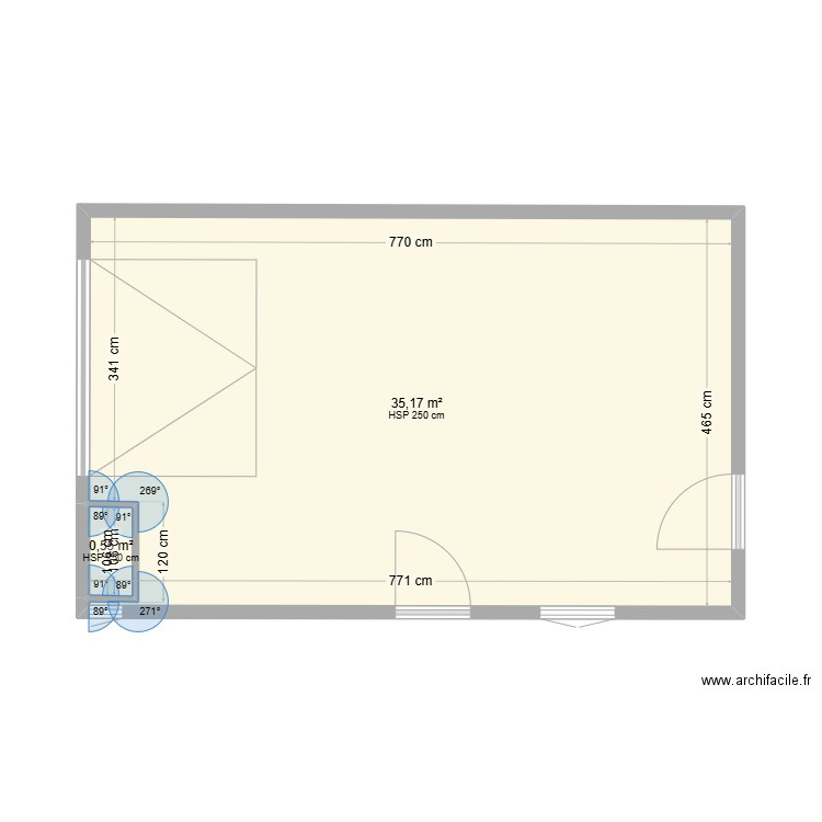 PLAN SOL GARAGE. Plan de 0 pièce et 0 m2