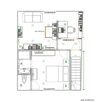 Chambre & salon variante porte