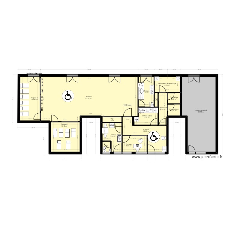 92C9R projet_New UrM. Plan de 16 pièces et 180 m2