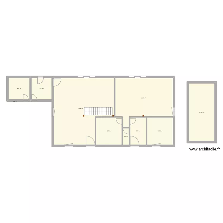 rdc chevrerie mobil home dans verger. Plan de 9 pièces et 186 m² rdc chevrerie mobil home dans verger. Plan de 9 pièces et 186 m²