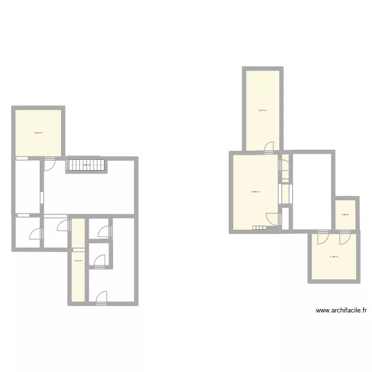 STEAM 2. Plan de 8  et 71 m²