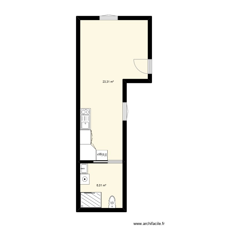 vrai dimension. Plan de 0 pièce et 0 m2
