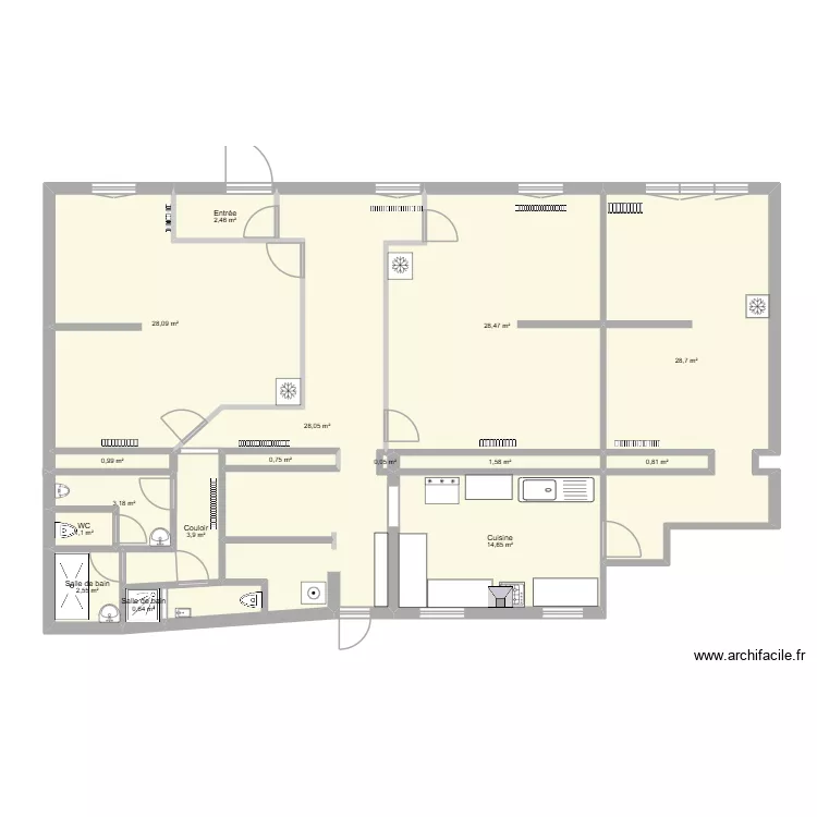 Studio partiel travailleurs.... Plan de 16 Pièces et 146 m² Studio partiel travailleurs.... Plan de 16 Pièces et 146 m²