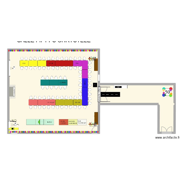 chrystele. Plan de 3 pièces et 164 m2