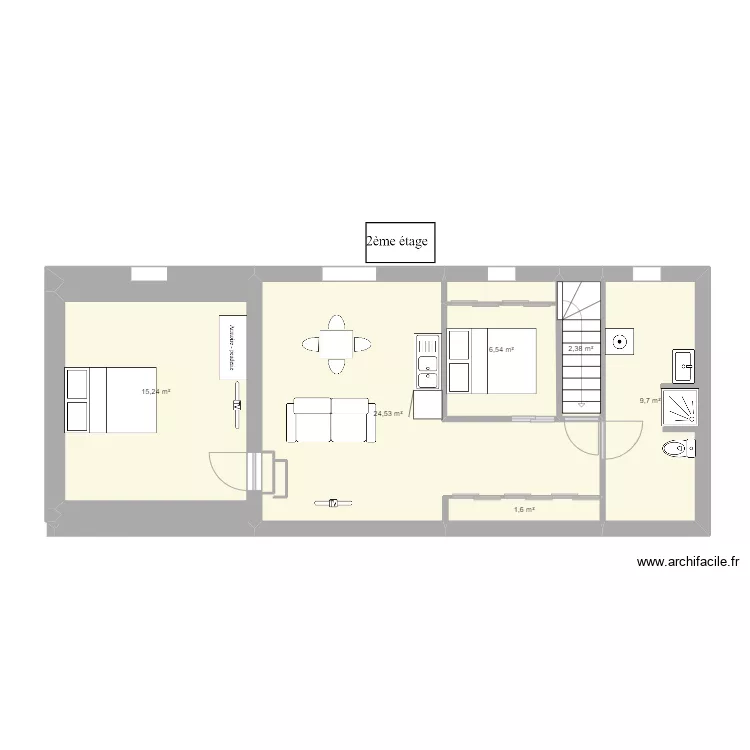 2eme Etage ALEXIS. Plan de 