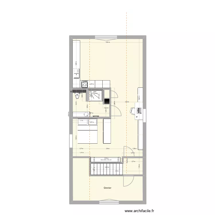 Studio 88 V2.3. Plan de 6  et 71 m²