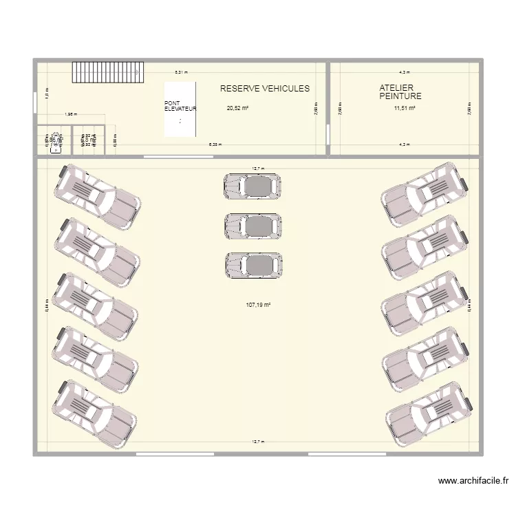 BUREAU DYD BAS. Plan de 