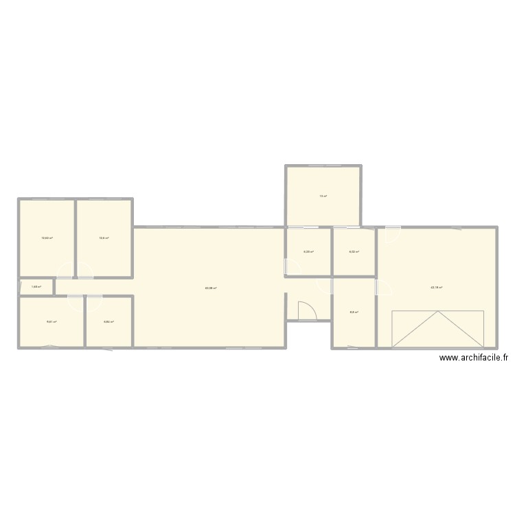 Plan1. Plan de 11 pièces et 183 m2
