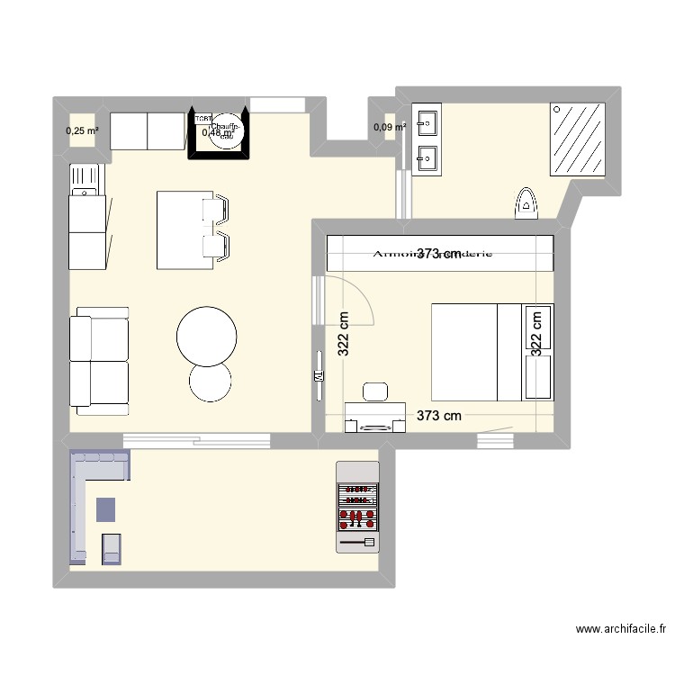 appart T2. Plan de 0 pièce et 0 m2