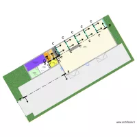 travaux v5 - sans déplacer porte vitrée