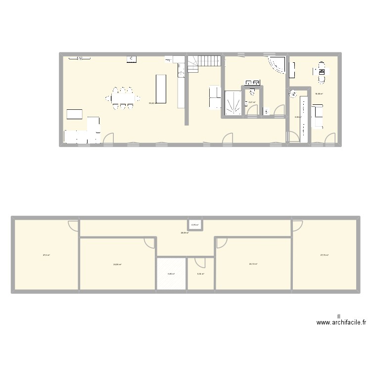 Maison silly. Plan de 13 pièces et 283 m2