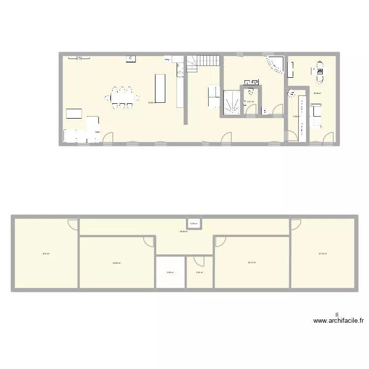 Maison silly. Plan de 