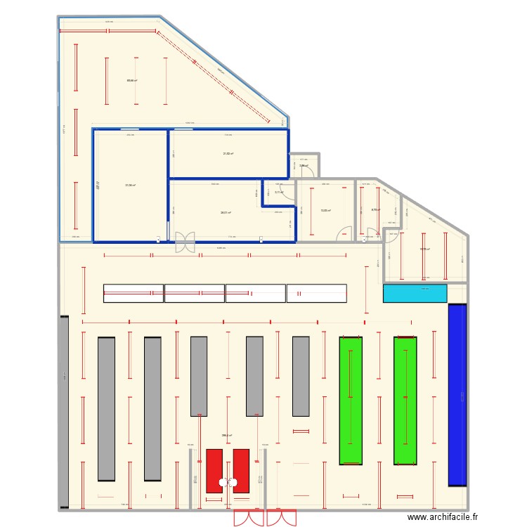 SUPER FRAIS 1. Plan de 10 pièces et 608 m2