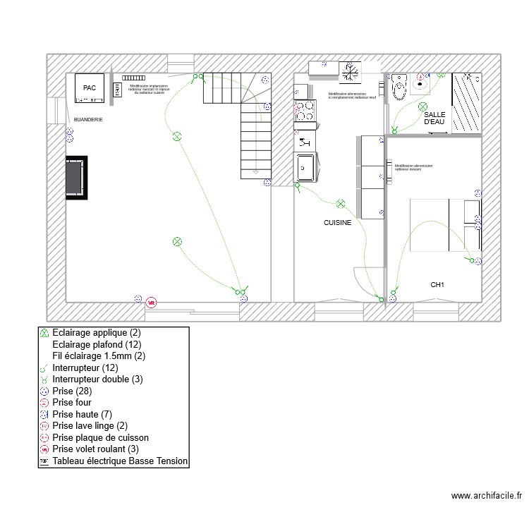 HORTENSE. Plan de 7 pièces et 123 m2