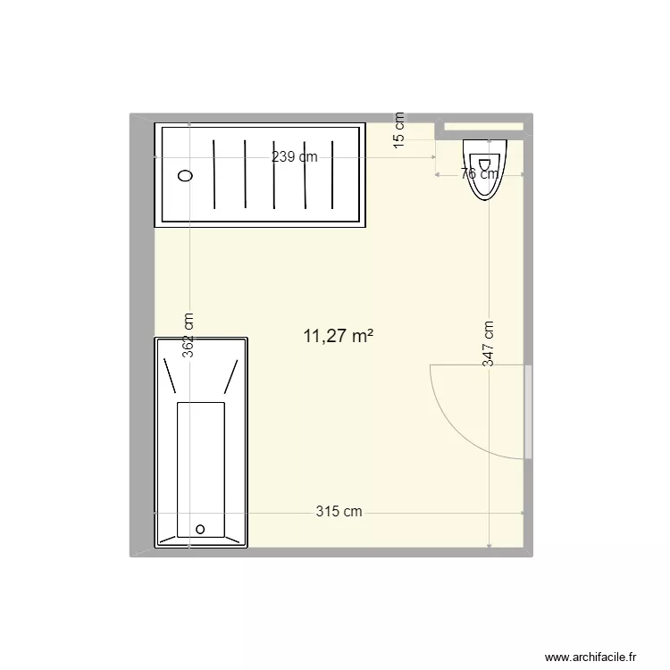 Alvarez. Plan de 2  et 11 m²