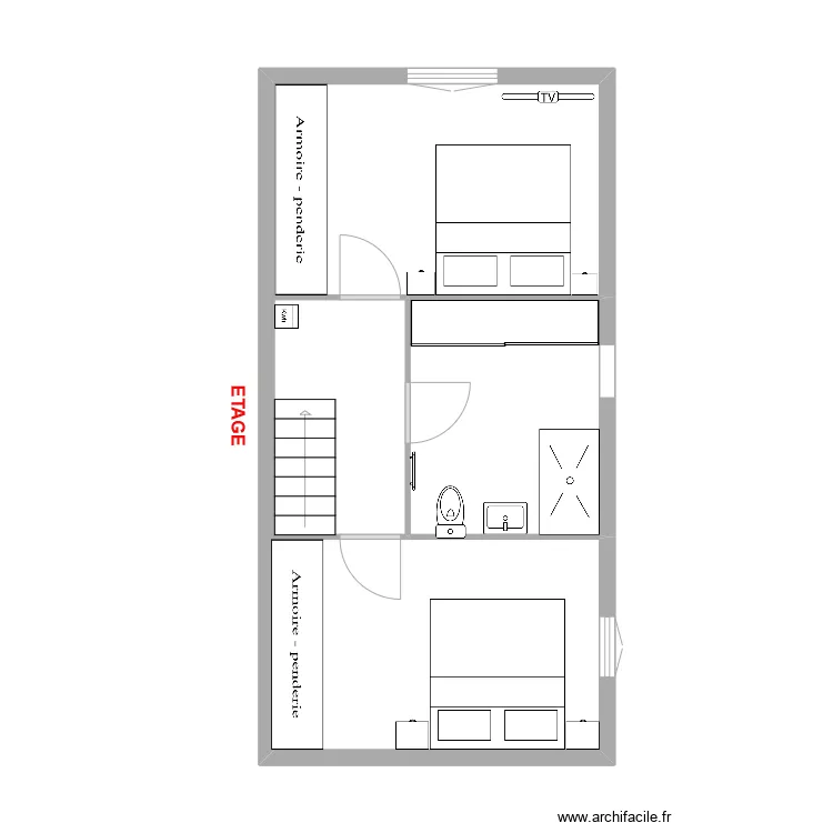 ETAGE PROJET. Plan de ETAGE PROJET. Plan de