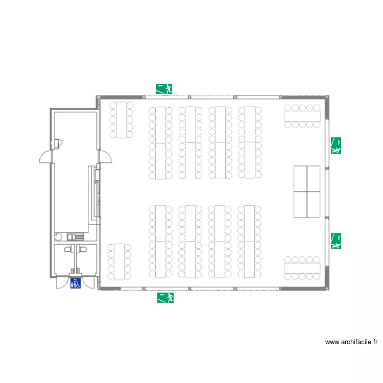 Implantation Saint-Louis. Plan de 