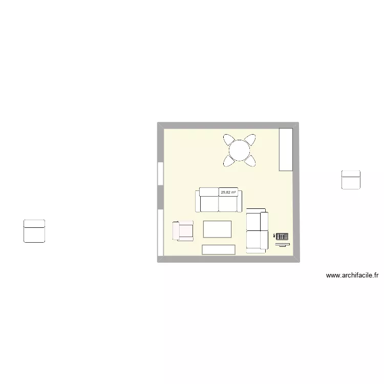 salon 39. Plan de 1 pièce et 30 m² salon 39. Plan de 1 pièce et 30 m²