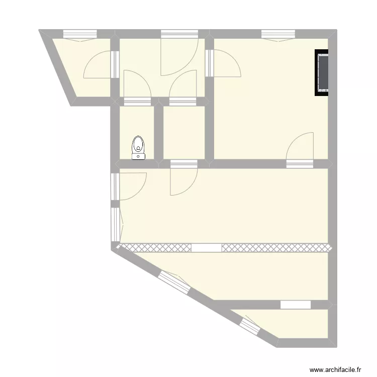 Ana&iuml;s Rez-de-chauss&eacute;e. Plan de 