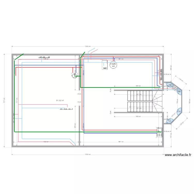 schema principe sous sol ISSENHEIM. Plan de 