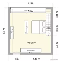 étage chambre nu