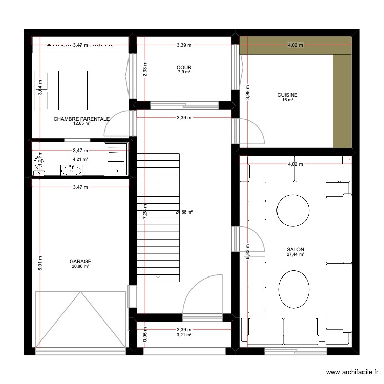 plan Bagdad. Plan de 0 pièce et 0 m2