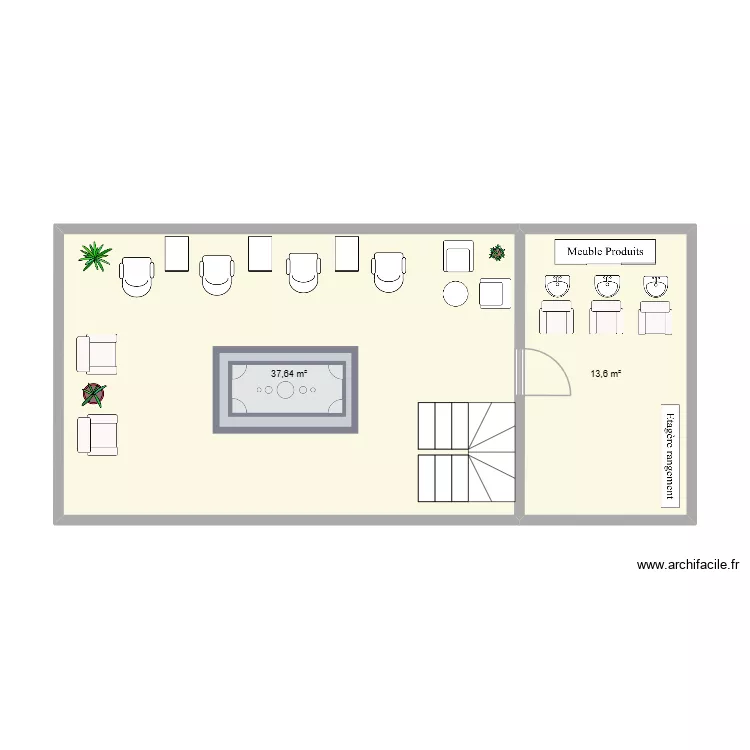 salon2. Plan de 2 et 51 m² salon2. Plan de 2 et 51 m²