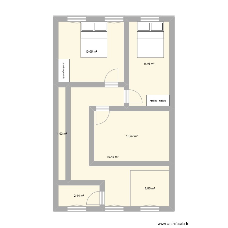 UBGIR UBVRUREIR H JF N. Plan de 19 pièces et 199 m2