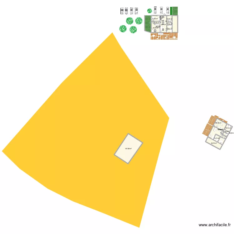 hangar gite. Plan de 