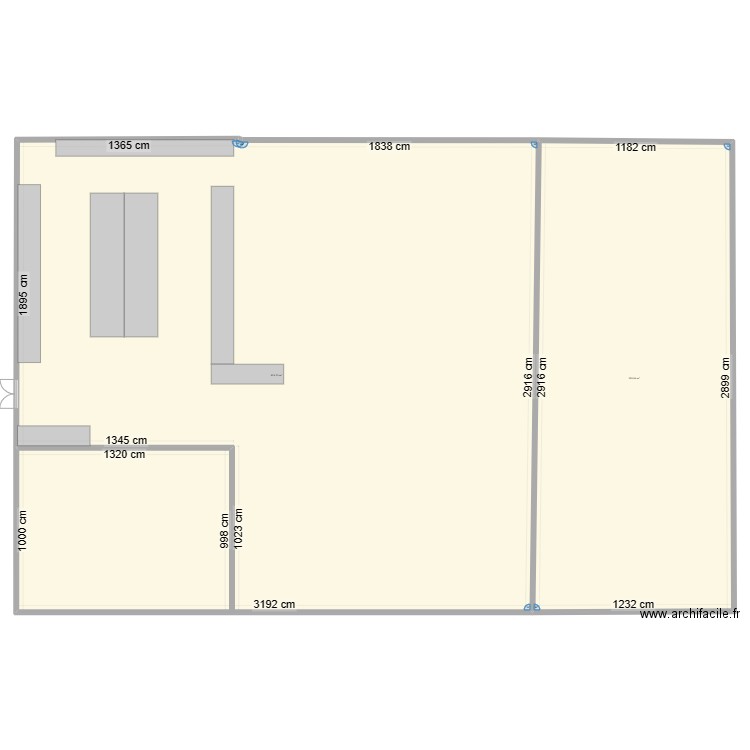 magasin. Plan de 0 pièce et 0 m2