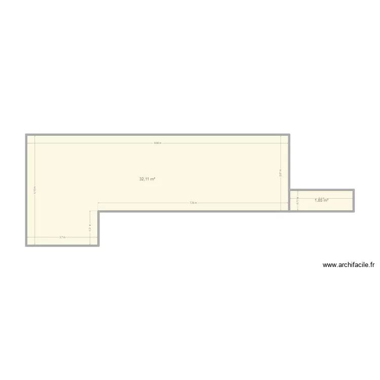 Caroleboutique. Plan de 2 et 34 m² Caroleboutique. Plan de 2 et 34 m²