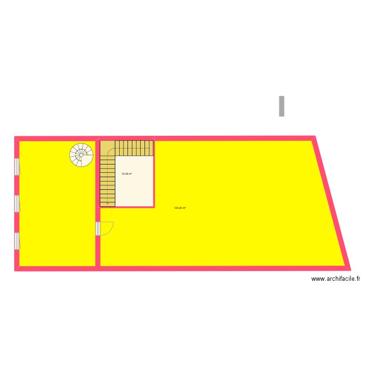 ÉTAGE VIDE. Plan de 0 pièce et 0 m2