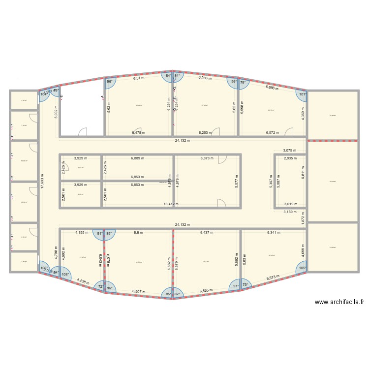 INCO2. Plan de 20 pièces et 705 m2