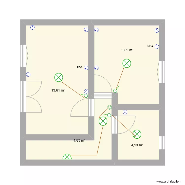 maison etage. Plan de 4 et 32 m² maison etage. Plan de 4 et 32 m²