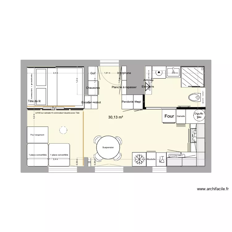 Biarritz 12 jour. Plan de 