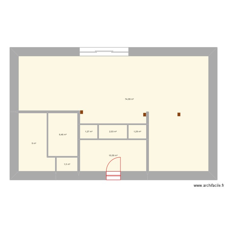 Darois 4. Plan de 16 pièces et 251 m2