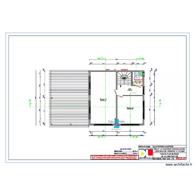 Voyage Express R+1. Plan de 