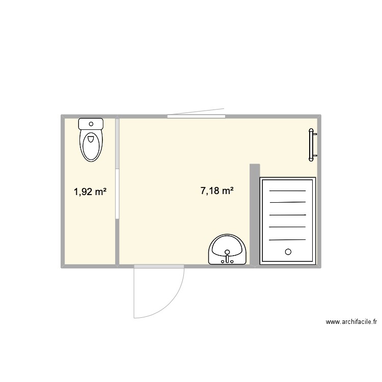 Salle d'eau. Plan de 0 pièce et 0 m2