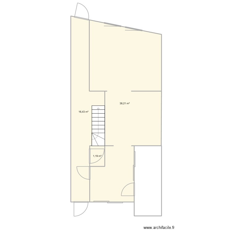 new89. Plan de 3 pièces et 56 m2