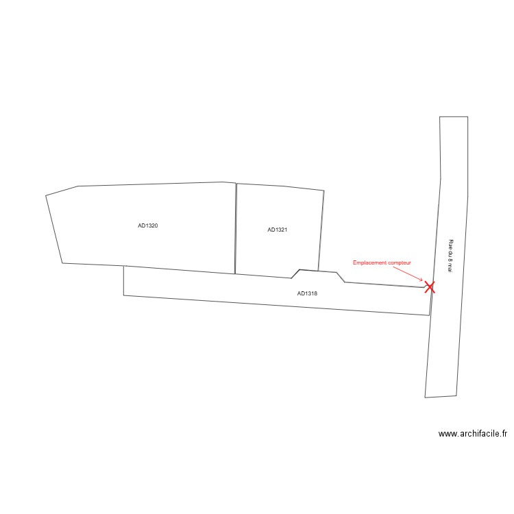 Plan Masse Enedis. Plan de 0 pièce et 0 m2