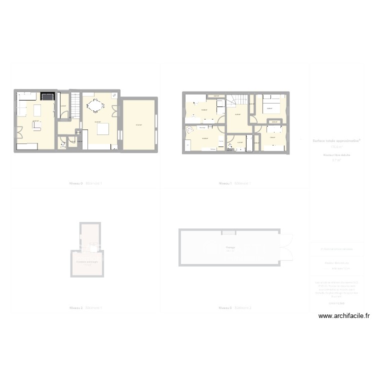 Maison m&eacute;rignac. Plan de 0 pièce et 0 m2