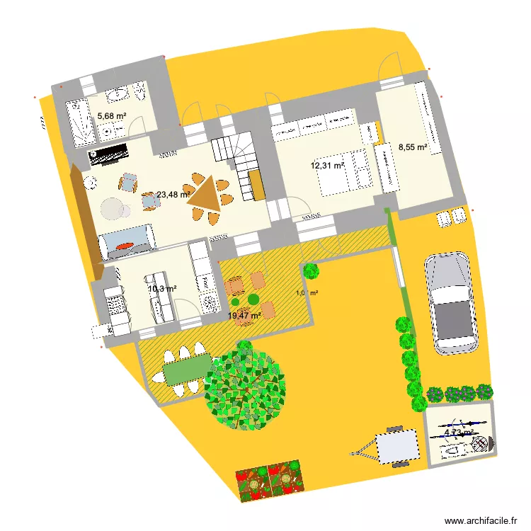PRIEUX plan intérieur RDC 2210. Plan de PRIEUX plan intérieur RDC 2210. Plan de